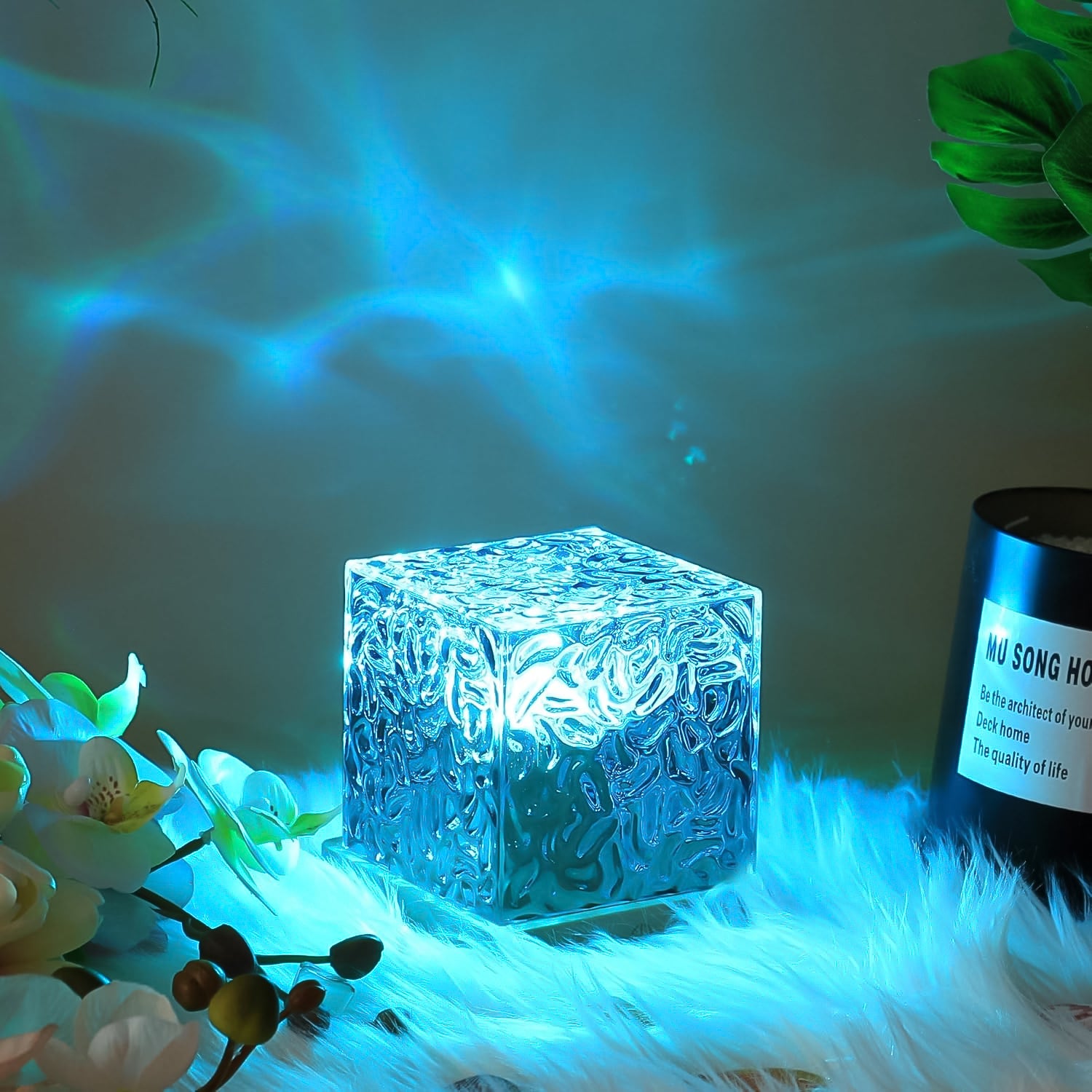 Ocean Wave Projector Lamp, 3D Water Wave LED Night Light, Water Ripple Night Lamp With Remote