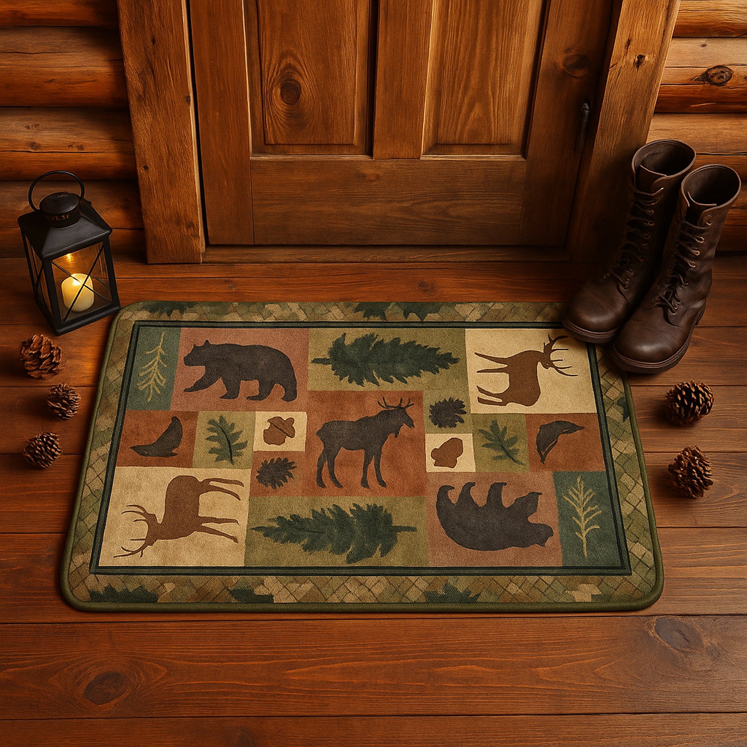 Premium Soft Anti-Slip Floor Mat - (1 Pc / 80x50 Cm)