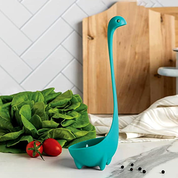 5871  Soup Spoon Creative Long Handle Standing Loch Ness Monster Colander Spoon Dinnerware Cooking Tools Kitchen Accessories