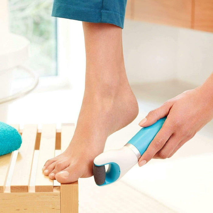 0229 Electronic Dry Foot File, Callous Remover for Feet, Electric Foot with Roller Hard and Dead Skin- Regular Coarse, Baby smooth feet in minutes. For in home padicure foot care, Battery Powered & USB (Battery not included)