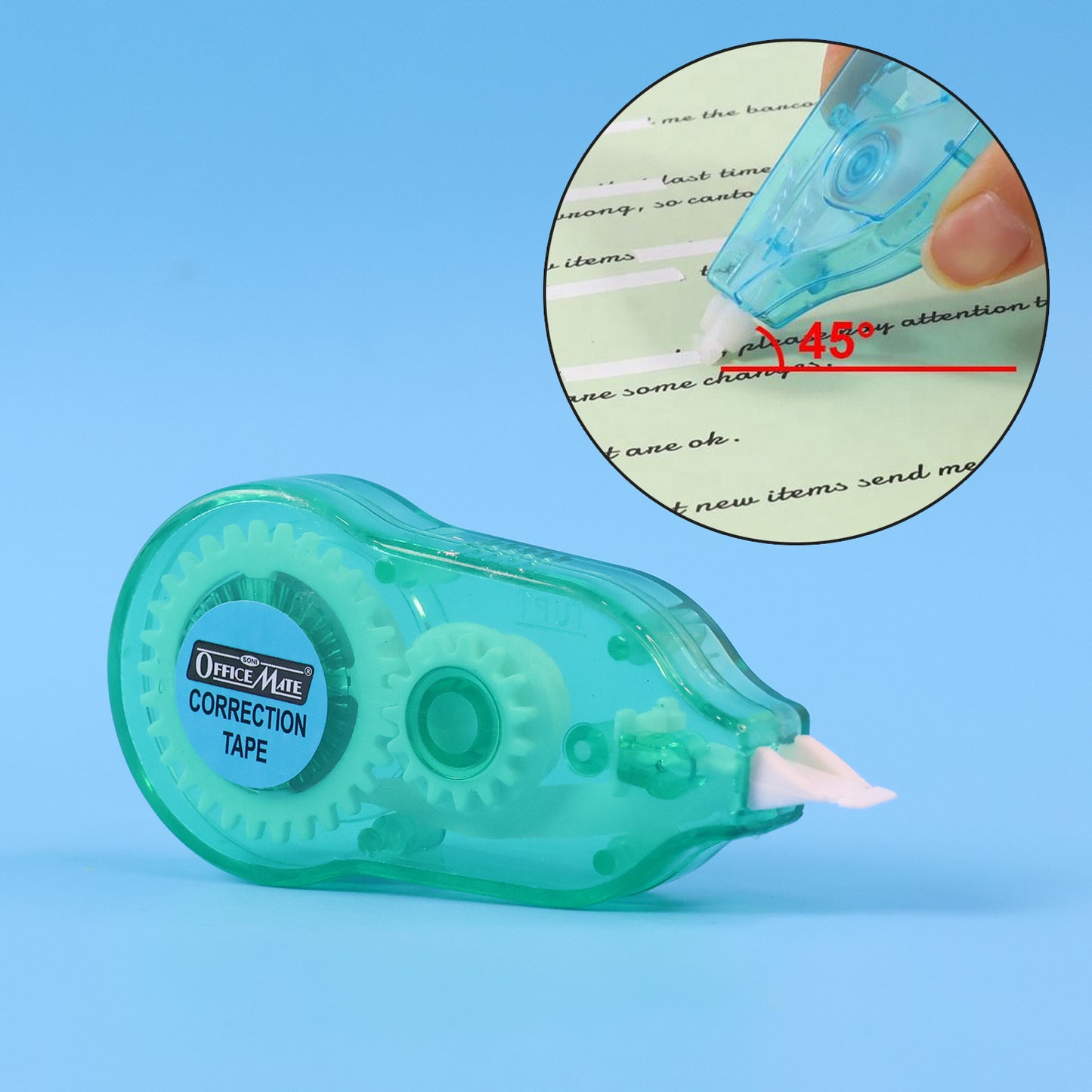 Officemate Correction Tape – Smooth & Precise White Tape for Neat Writing Corrections