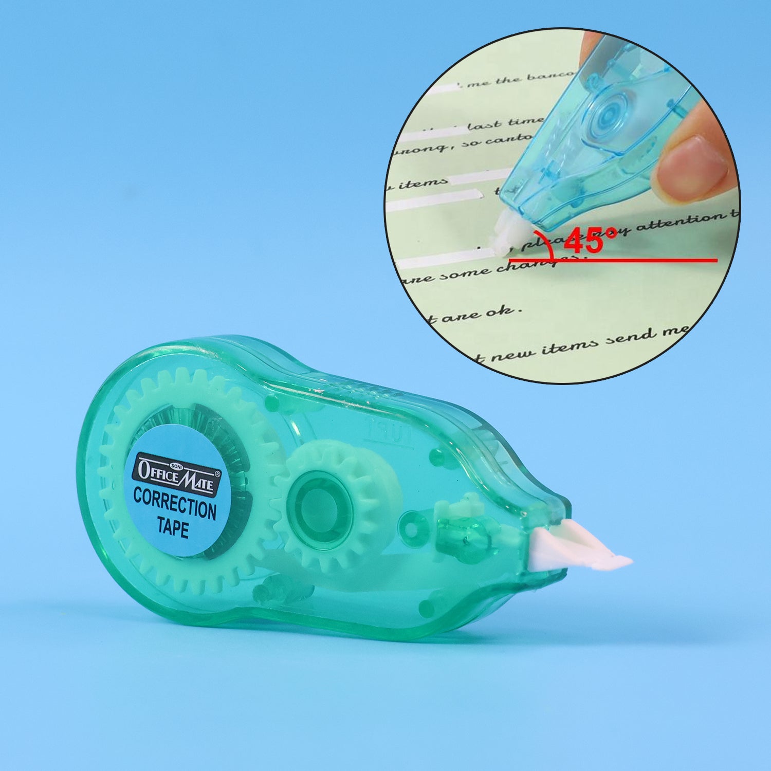 Officemate Correction Tape – Smooth & Precise White Tape for Neat Writing Corrections