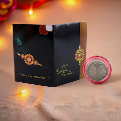 Choco Magic 3 Random Rakhi Gift Combo with Greeting Card, Coin & Roli Chawal