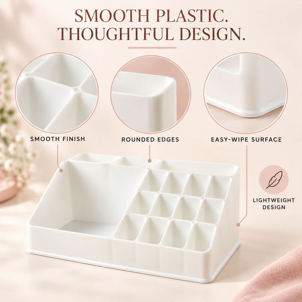 Multipurpose Makeup Organizer – Neat, Spacious & Durable