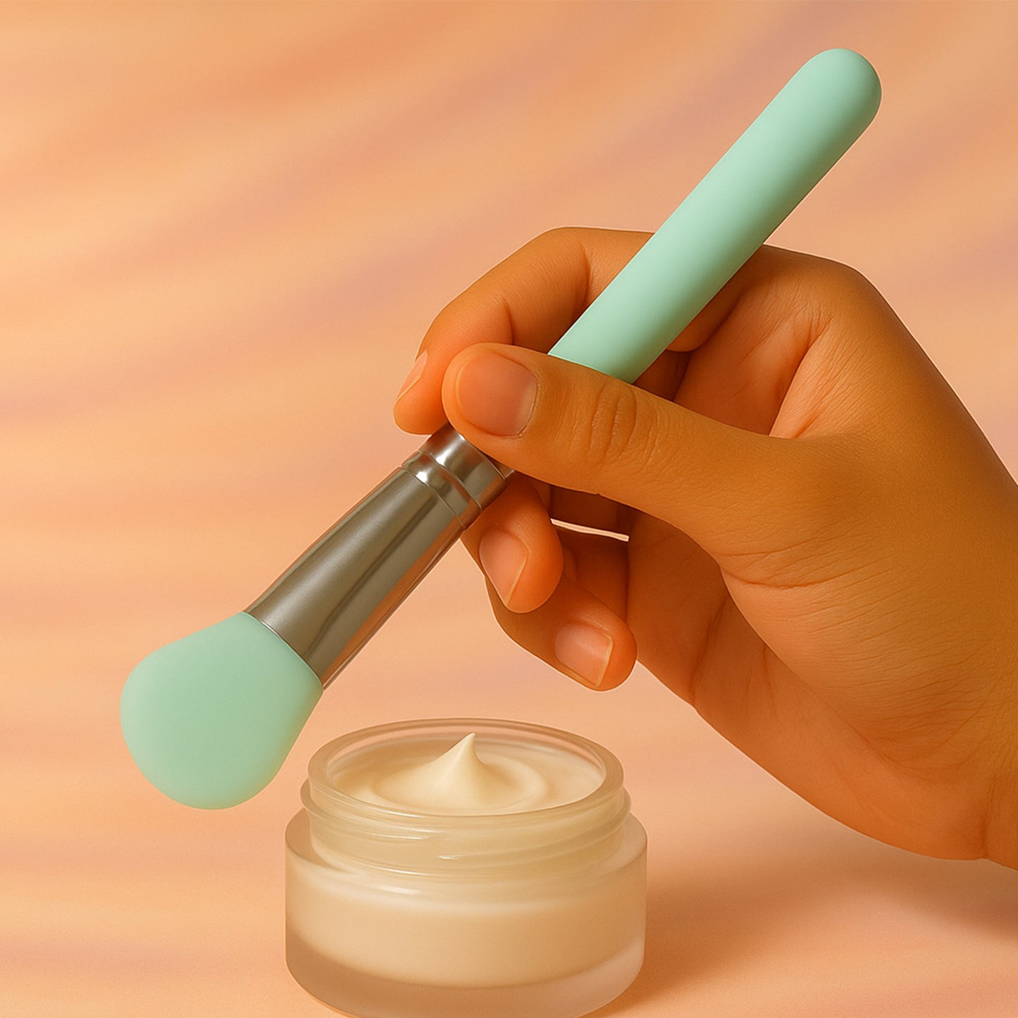 Soft Silicone Face Mask Applicator Brush (1 Pc)