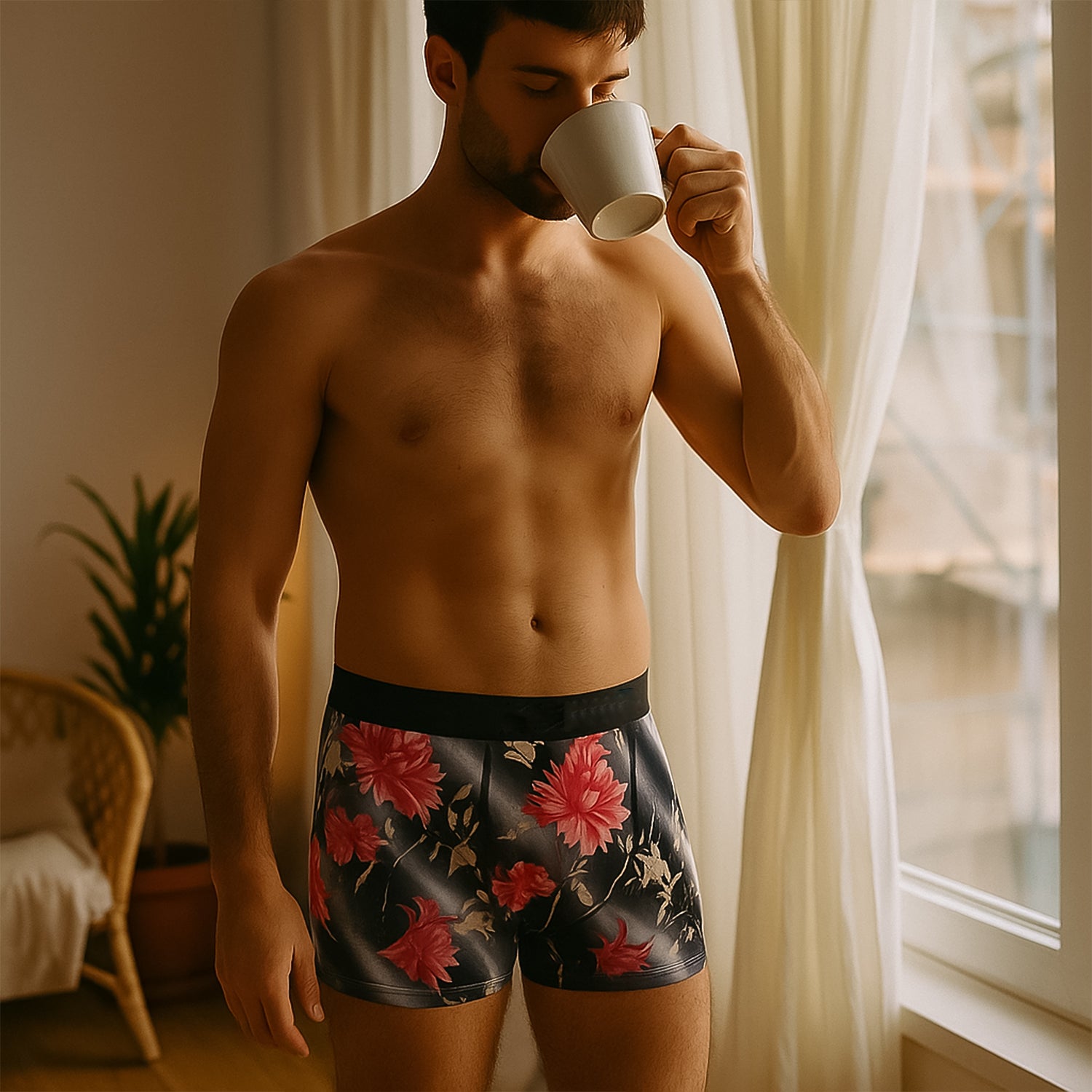 Men’s Stretch Boxer Briefs - (Large / 1 Pc)