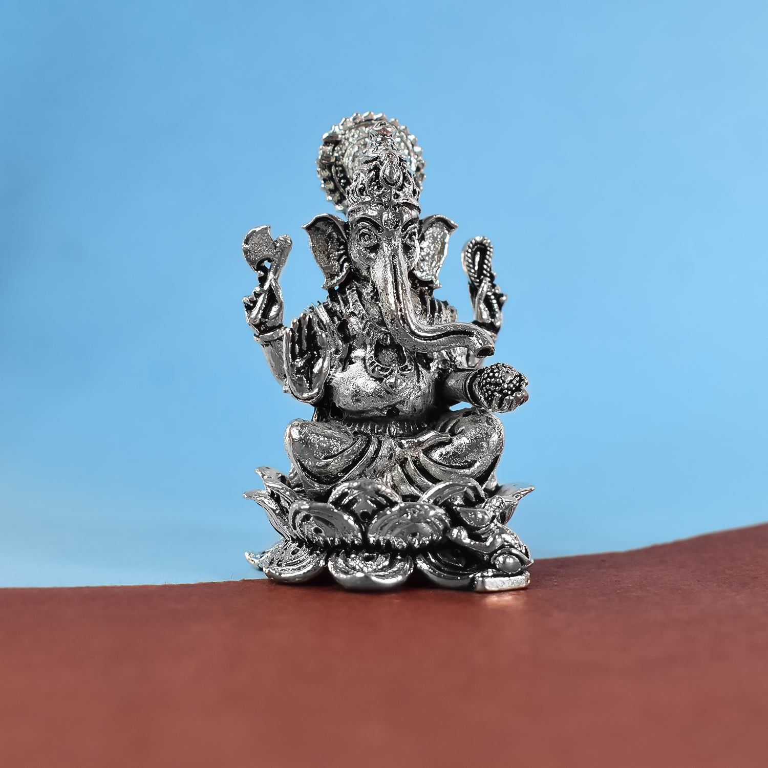 Lord Ganesh Silver Statue