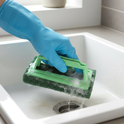 Tile cleaning multipurpose scrubber Brush with handle