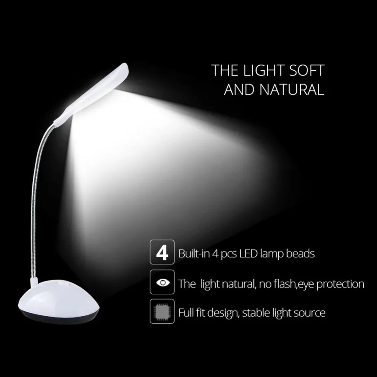 LED Desk Light – Eye-Caring & Flexible for Reading | TinyTrendy