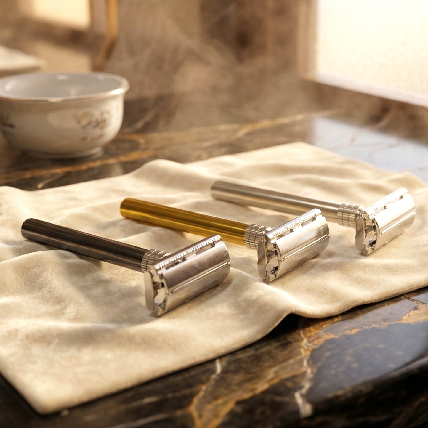 stainless steel double edge razor for shaving