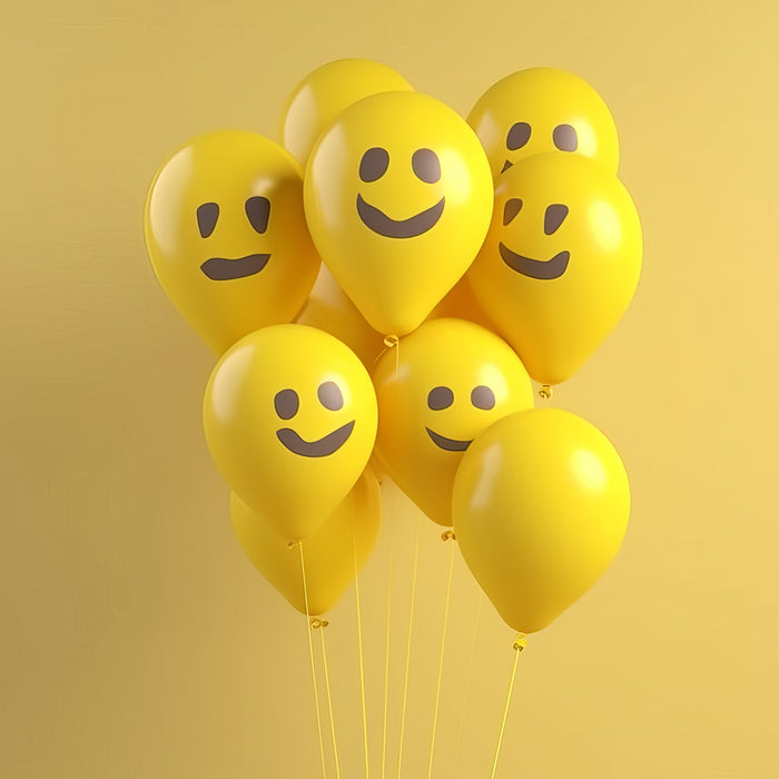 8895 Cartoon Printed Design Balloons Kinds of Latex Balloons for Birthday / Anniversary / Valentine's / Wedding / Engagement Party Decoration Birthday Decoration Items for Kids One Color (20 Pcs Set)