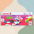 Camel Oil Pastels – Set of 15 Smooth, Vibrant Shades with Scraping Tool