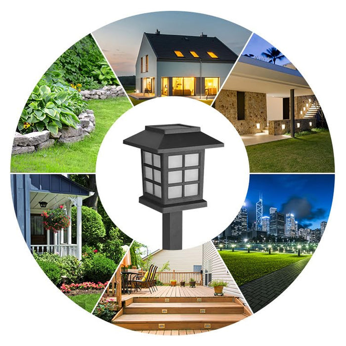 Solar Garden Lights, Outdoor Solar Landscape Lights, Waterproof Outdoor Solar Lights Walkway for Patio, Lawn, Yard, and Landscape (Pack of 2)