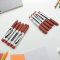 Maroon Permanent Marker – 10 Pc Set | Indo Glow