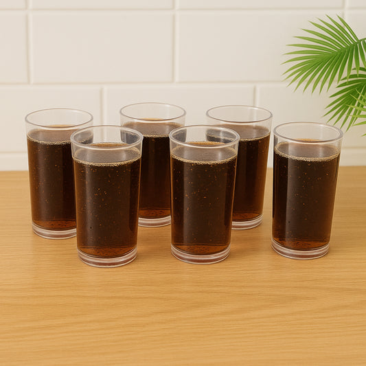 Supermom Plastic Martini Clear Glass Set 6 pieces