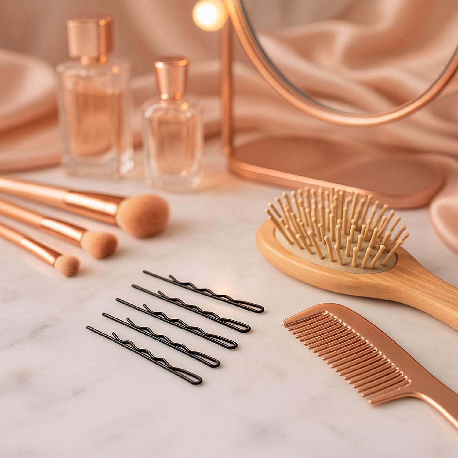 Small Black Hair Bobby Pins (36 Pc)