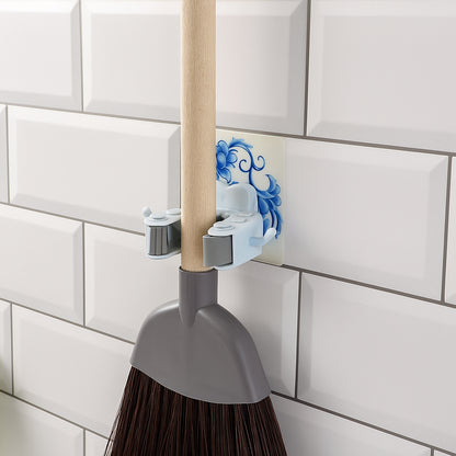 Wall Mounted Mop and Broom Holder Clip (1 Pc)