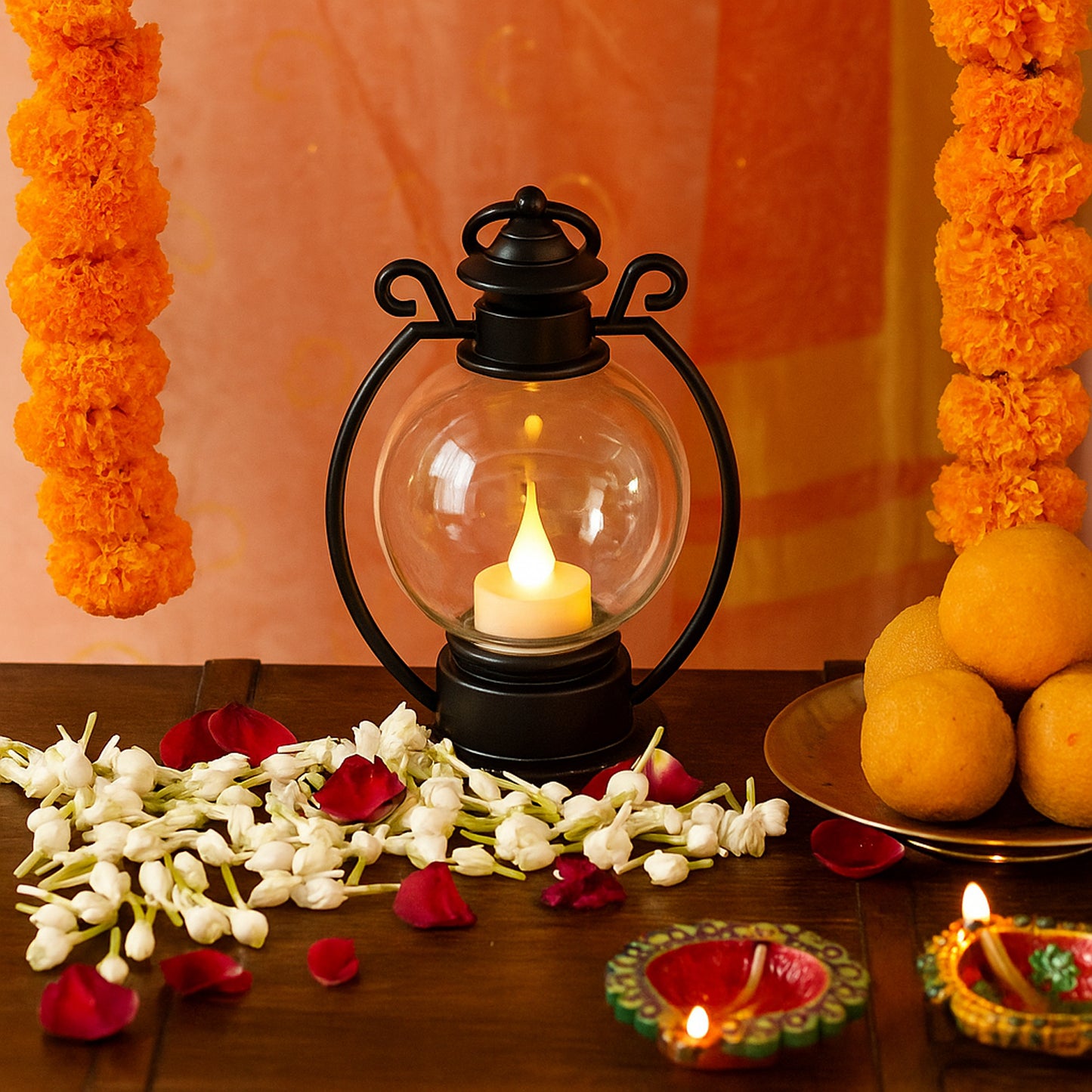 LED Storm Lantern Decorative Light (1 Pc)