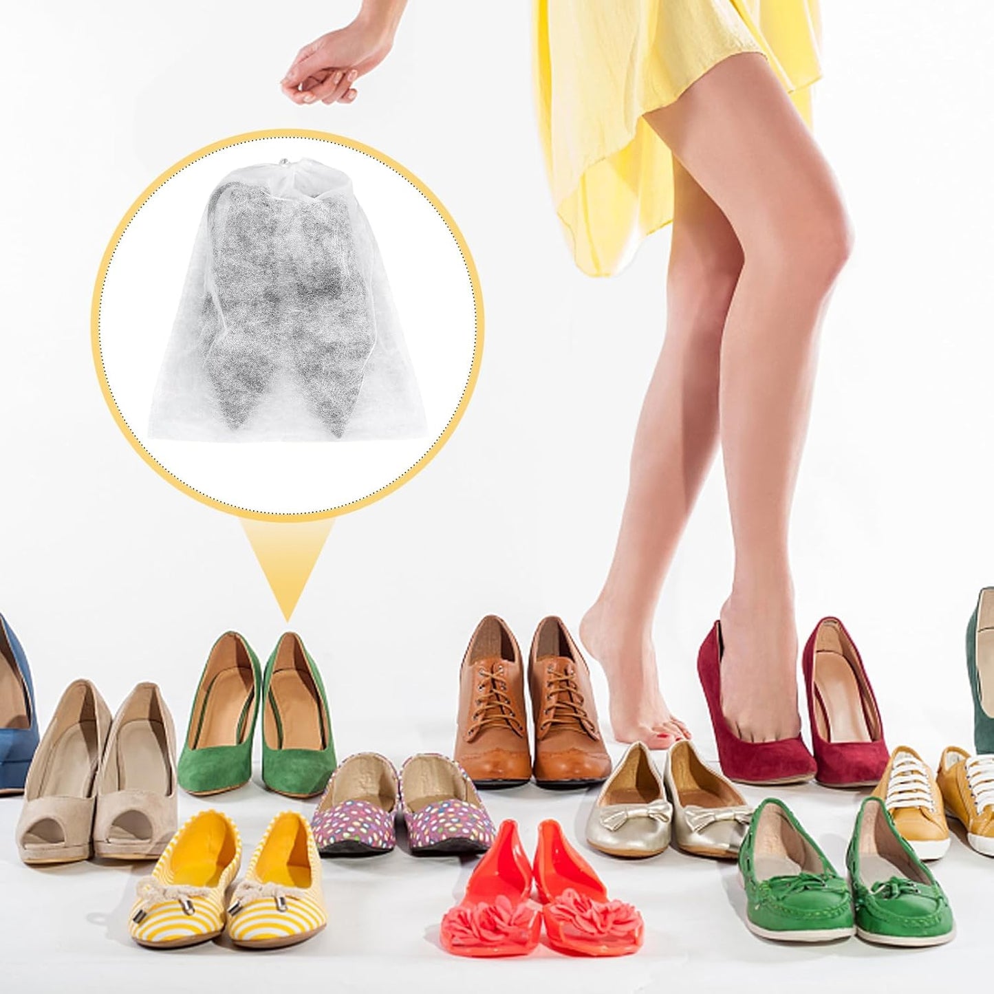 Travel shoe organizer bag