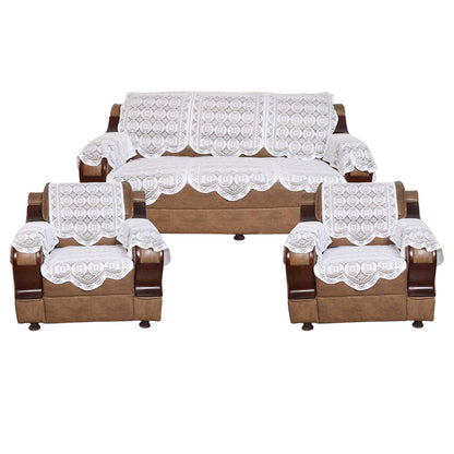 Lace-Design Sofa Runner - (230x28 Inch / Set)