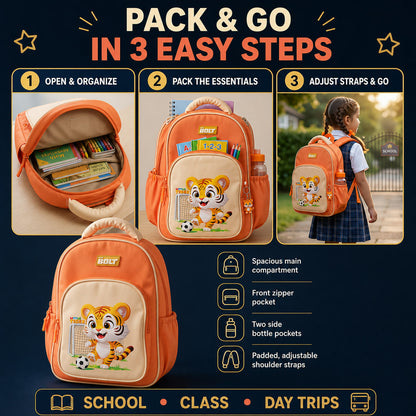 Cute Cartoon School Backpack – Lightweight & Spacious for Kids
