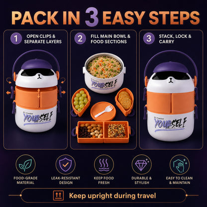 Kids Double Layer Lunch Box – The Perfect Food Storage Solution