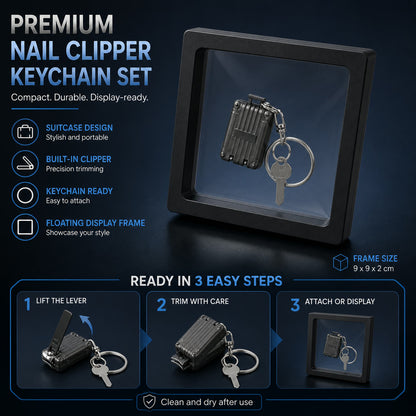 Portable Nail Clipper Keychain – Compact Travel Grooming | AuriGlam
