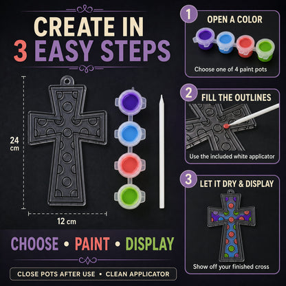 Acrylic Paint by Number Kit for Adults – 4 Colors | Craftily