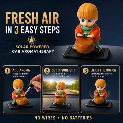 Solar Car Air Freshener – Drummer Design Aromatherapy | Velvet Wheels