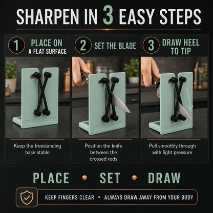 Kitchen Knife Sharpener – Professional & Easy to Use, knife sharpner