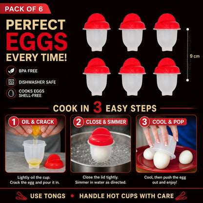 Nonstick Egg Boiler Cooker – Perfect Shell-Free Eggs | FirePot