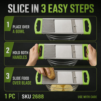 Potato Slicer – 2-in-1 Vegetable & French Fry Cutter | Storenzo