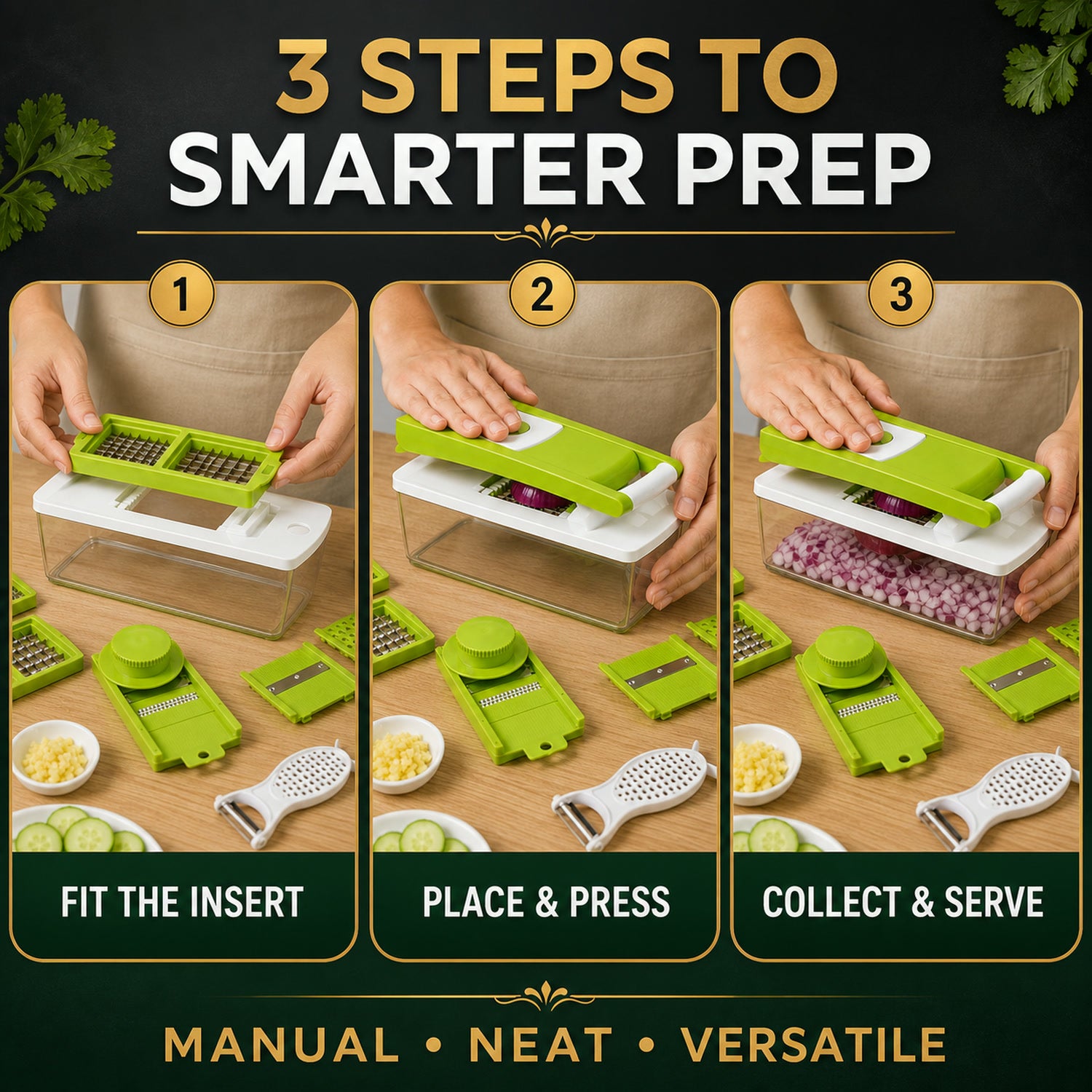Vegetable Dicer – 14-in-1 Multi-functional Chopper | House of Sensation