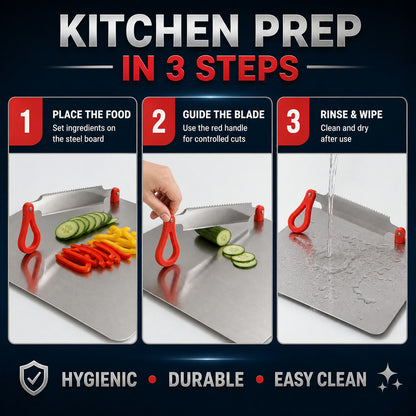 Stainless Steel Multipurpose Chopping Board – Hygienic & Durable for Kitchen