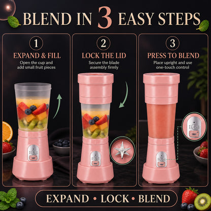 Portable Electric Juicer – 6 Blades 500ml Blender | Chef’s Embrace