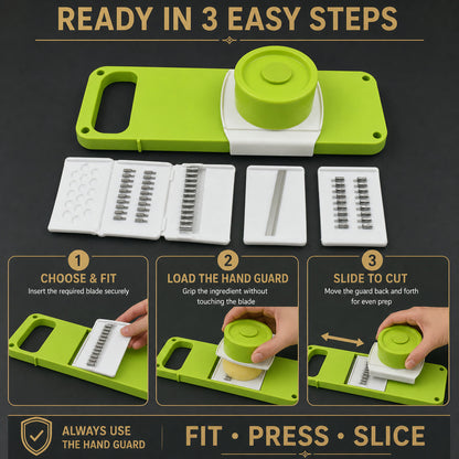 Foldable Vegetable Slicer – 5-in-1 Multi-Blade | CookAura