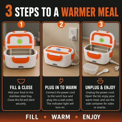 Electric Lunch Box – Portable Tiffin & Food Warmer | Lunchie Bunchie