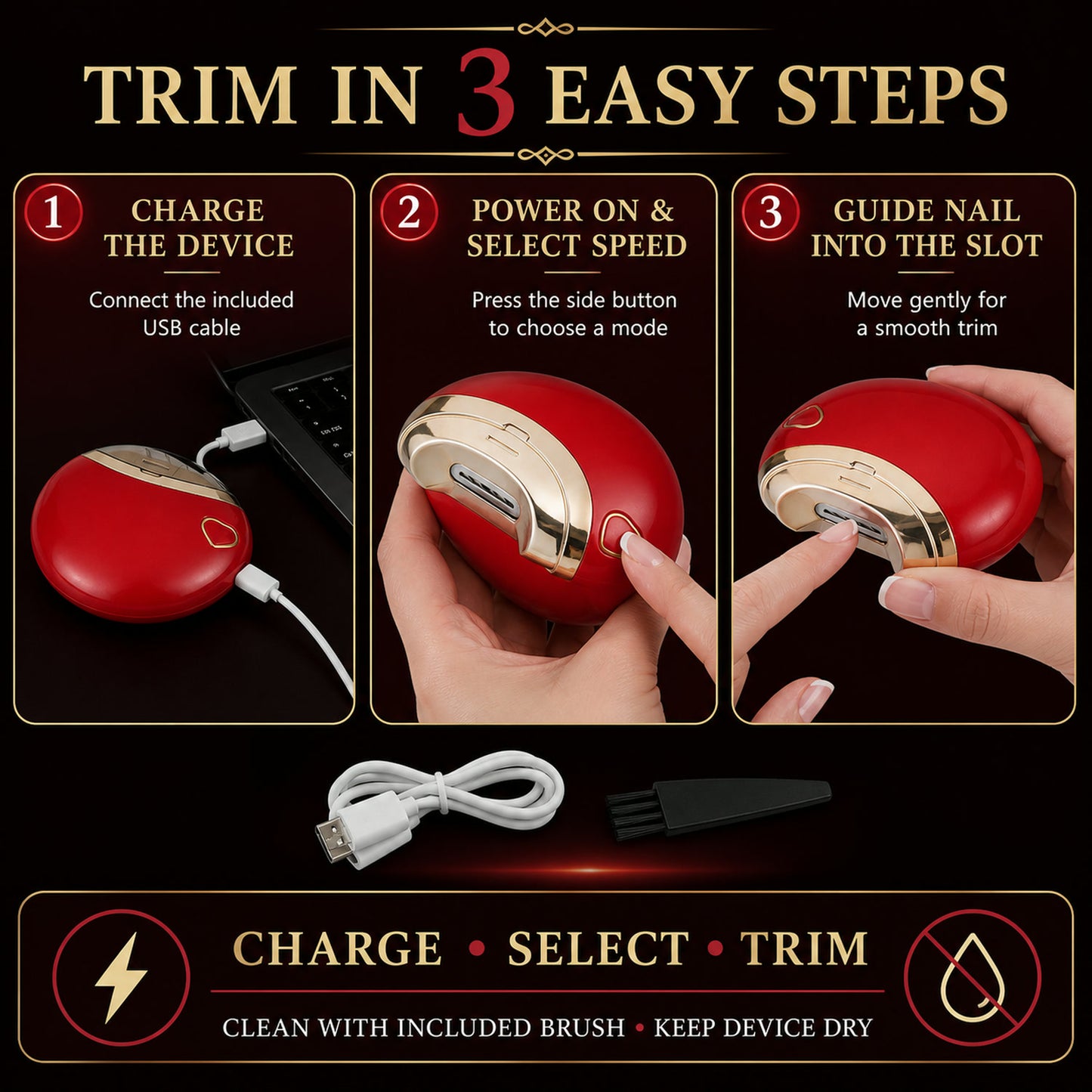 Electric Nail Clipper – Safe & Automatic Nail Trimmer for All Ages