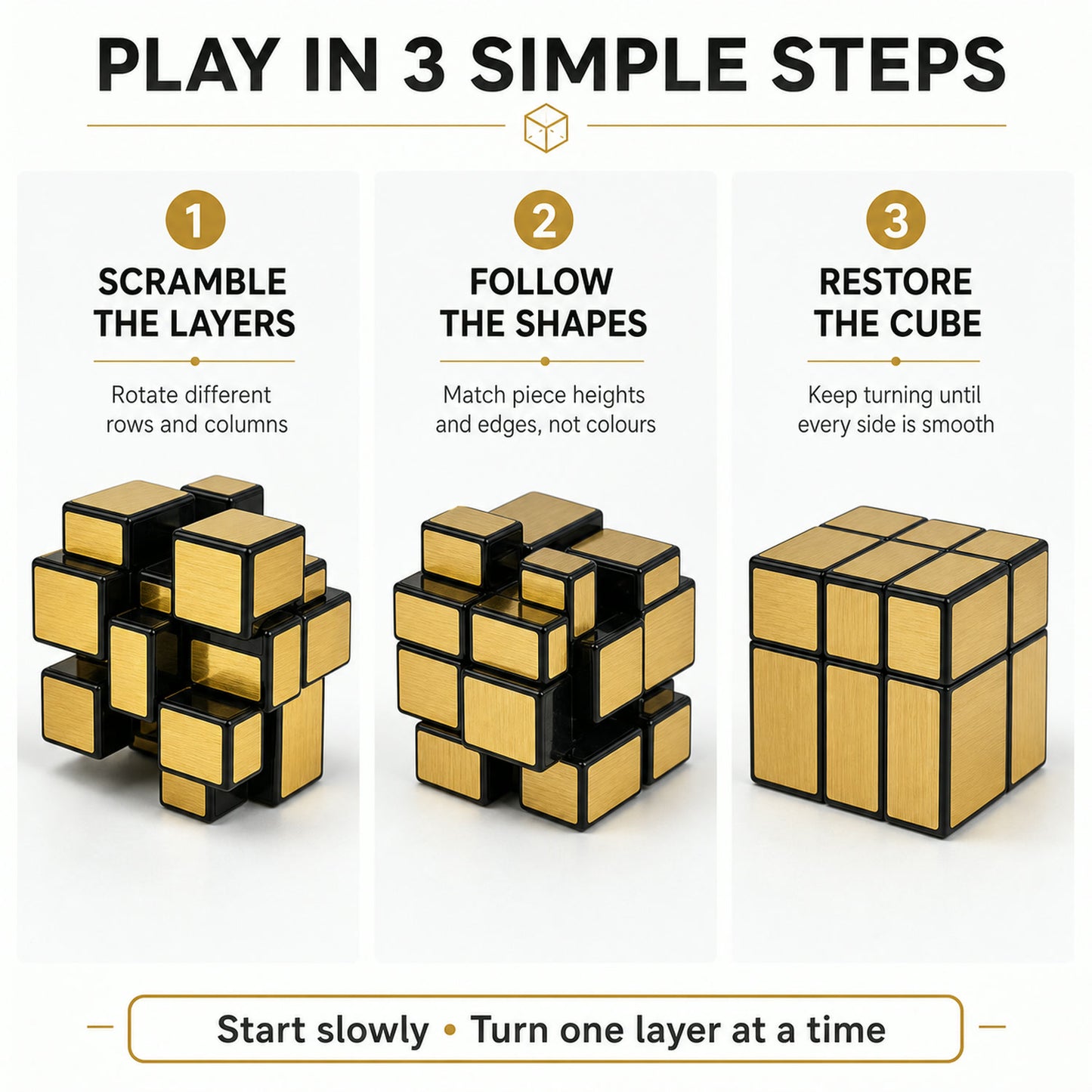 Magic Puzzle Cube – Premium Brain Teaser for Skill Development