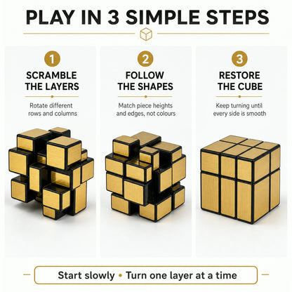 Magic Puzzle Cube – Premium Brain Teaser for Skill Development