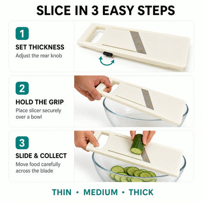 Adjustable Vegetable Slicer – Effortless Slicing | Quickslice