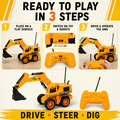 Remote Control JCB Toy – Construction Truck for Kids | Little Blocks