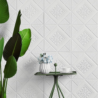 Wallpaper 3D Foam Wallpaper Sticker Panels (70 x 70 Cm / 1 Pc)