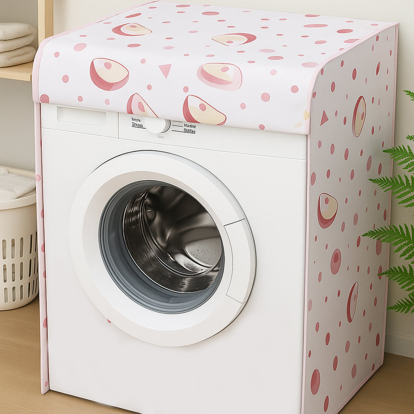 Waterproof Washing Machine Cover 58x62x85 cm (1 Pc /  Mix Design)