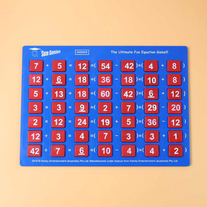 Sum Genius – Fun Math Equation Game for Kids to Learn Addition, Subtraction, Multiplication & Division