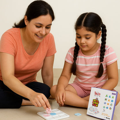 Educational Tic Tac Toe Board Game for Kids – Fun Learning Strategy Toy with X & O Pieces