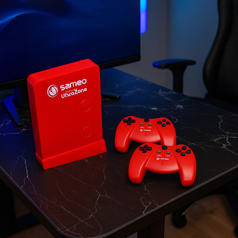Sameo UltraZone Gaming Console with Dual Wireless Controllers – Plug and Play Home Video Game System with Built-in Games