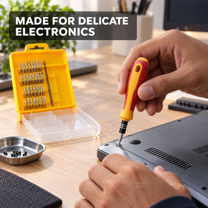 Precision screwdriver kit for delicate electronics repair
