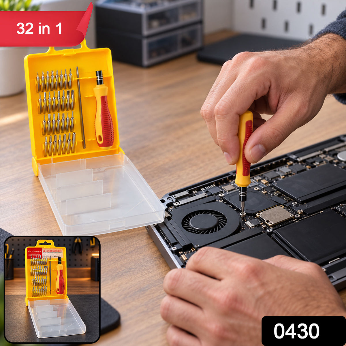 Magnetic screwdriver set 32 in 1 SKU 0430