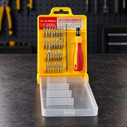 32 in 1 precision screwdriver set in storage case